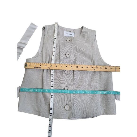 SLEEPER Lili Marleen Waistcoat Top Large - Picture 5 of 7